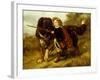 Master Egerton Macdona with his St Bernard Dog, Tell-Samuel John Carter-Framed Giclee Print