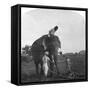 Master Ekbal Feeding an Elephant, India, 1900s-null-Framed Stretched Canvas