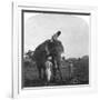 Master Ekbal Feeding an Elephant, India, 1900s-null-Framed Giclee Print