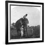 Master Ekbal Feeding an Elephant, India, 1900s-null-Framed Giclee Print