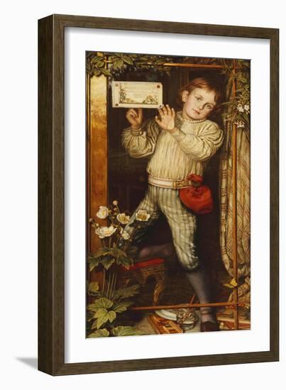 Master Hilary-The Tracer, 1886-William Holman Hunt-Framed Giclee Print