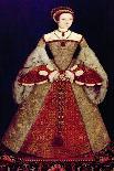 Portrait of Mary I or Mary Tudor (1516-58), Daughter of Henry VIII, at the Age of 28, 1544-Master John Of Samakov-Mounted Giclee Print