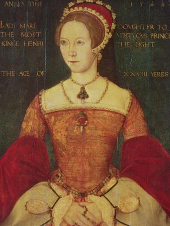 Portrait of Mary I or Mary Tudor (1516-58), Daughter of Henry VIII, at the Age of 28, 1544