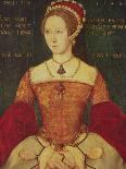 Portrait of Mary I or Mary Tudor (1516-58), Daughter of Henry VIII, at the Age of 28, 1544-Master John Of Samakov-Mounted Giclee Print