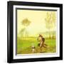 Master Lamb and His Painting Master-DD McInnes-Framed Art Print