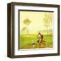 Master Lamb and His Painting Master-DD McInnes-Framed Art Print