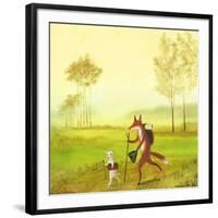 Master Lamb and His Painting Master-DD McInnes-Framed Art Print