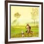 Master Lamb and His Painting Master-DD McInnes-Framed Art Print