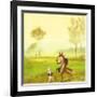 Master Lamb and His Painting Master-DD McInnes-Framed Art Print