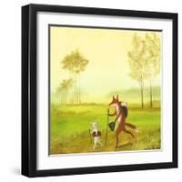 Master Lamb and His Painting Master-DD McInnes-Framed Art Print