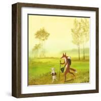 Master Lamb and His Painting Master-DD McInnes-Framed Art Print