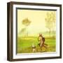 Master Lamb and His Painting Master-DD McInnes-Framed Art Print