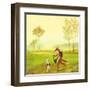 Master Lamb and His Painting Master-DD McInnes-Framed Art Print