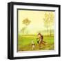Master Lamb and His Painting Master-DD McInnes-Framed Art Print