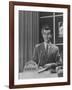 Master of Ceremonies, Dick Clark Presiding over the Teenage Jazz Show-Robert W^ Kelley-Framed Premium Photographic Print