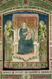 Madonna Enthroned with St. Francis of Assisi, St. Clare and Two Angels-Master Of Figline-Stretched Canvas