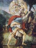 St. Christopher-Master Of Messkirch-Framed Stretched Canvas