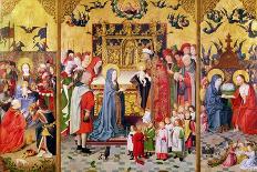 Altarpiece of the Seven Joys of the Virgin, of the Adoration of the Magi-Master of the Holy Family-Framed Stretched Canvas