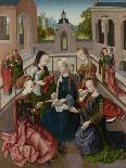 Virgin and Child with Four Holy Virgins-Master of the Virgo Inter Virgines-Stretched Canvas