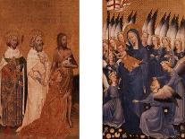 Richard II Presented to the Virgin and Child by His Patron Saint John the Baptist-Master of the Wilton Diptych-Giclee Print
