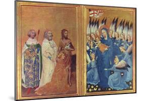 Master of the Wilton diptych - (-Wilton Diptych, overall view) Art Poster Print-null-Mounted Poster