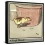 Master Quack the Duckling Finds a Tough Morsel-Cecil Aldin-Framed Stretched Canvas