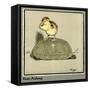 Master Quack the Duckling Riding a Tortoise-Cecil Aldin-Framed Stretched Canvas