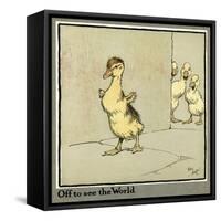 Master Quack the Duckling Sets Off-Cecil Aldin-Framed Stretched Canvas