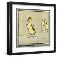 Master Quack the Duckling Sets Off-Cecil Aldin-Framed Art Print