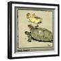 Master Quack the Duckling Thrown into the Air-Cecil Aldin-Framed Art Print