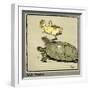 Master Quack the Duckling Thrown into the Air-Cecil Aldin-Framed Art Print