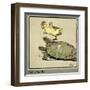 Master Quack the Duckling Thrown into the Air-Cecil Aldin-Framed Art Print