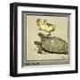 Master Quack the Duckling Thrown into the Air-Cecil Aldin-Framed Art Print