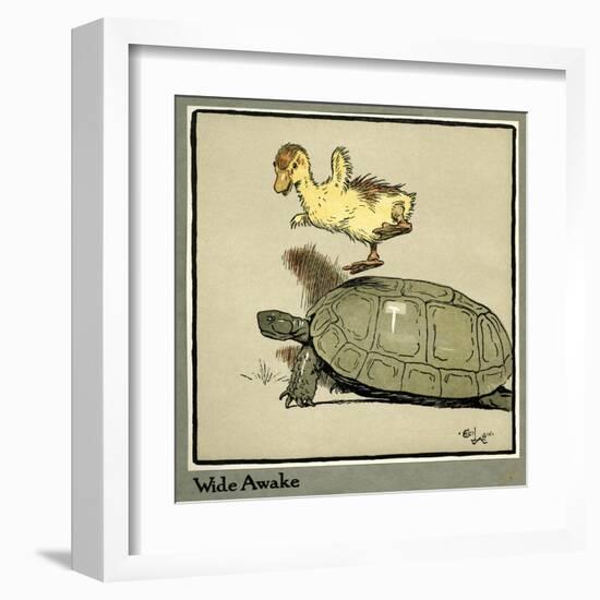 Master Quack the Duckling Thrown into the Air-Cecil Aldin-Framed Art Print