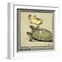 Master Quack the Duckling Thrown into the Air-Cecil Aldin-Framed Art Print