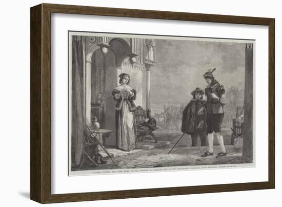 Master Slender and Anne Page-Sir Augustus Wall Callcott-Framed Giclee Print