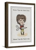 Master Tape the Tailor's Son, from "Happy Families"-null-Framed Art Print