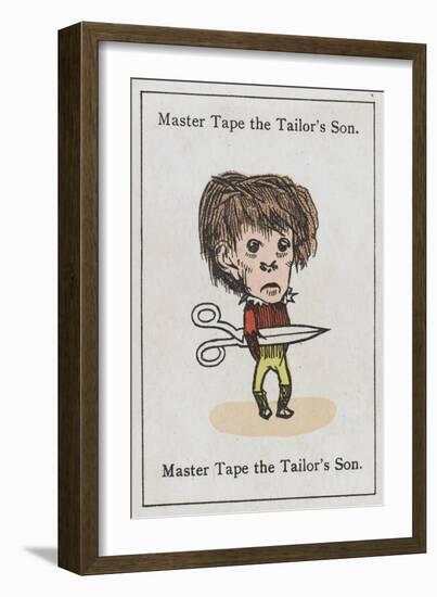 Master Tape the Tailor's Son, from "Happy Families"-null-Framed Art Print