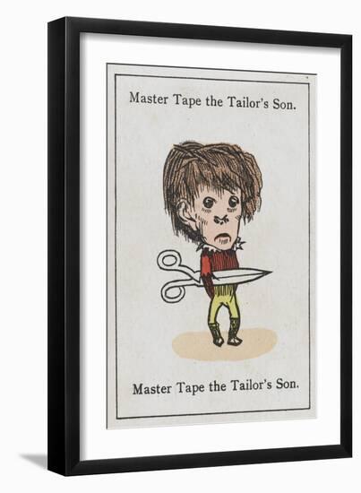 Master Tape the Tailor's Son, from "Happy Families"-null-Framed Art Print