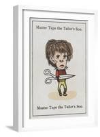 Master Tape the Tailor's Son, from "Happy Families"-null-Framed Art Print