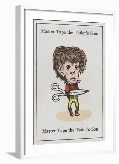 Master Tape the Tailor's Son, from "Happy Families"-null-Framed Art Print