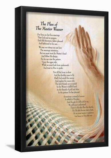 Master Weaver God prayer religious motivational POSTER-null-Framed Poster