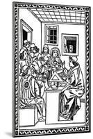 Master with His Students. (Christoforo Landino), 1492, (1917)-null-Mounted Giclee Print