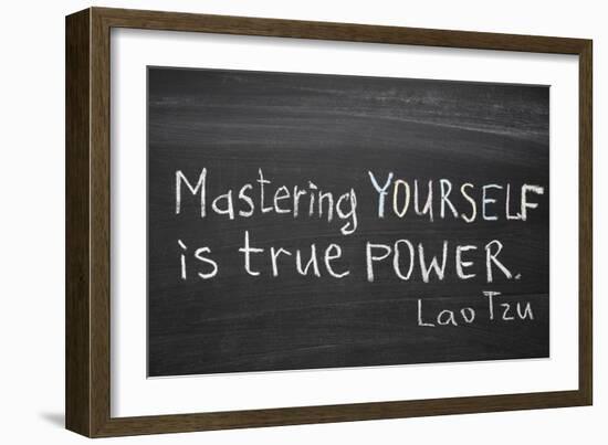 Mastering Yourself-Yury Zap-Framed Art Print