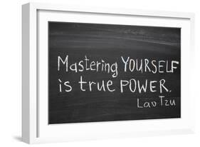 Mastering Yourself-Yury Zap-Framed Art Print