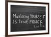 Mastering Yourself-Yury Zap-Framed Art Print