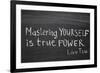 Mastering Yourself-Yury Zap-Framed Art Print