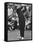 Masters Golf Tournament Winner Gary Player, Teeing Off-George Silk-Framed Stretched Canvas