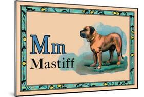 Mastiff-null-Mounted Art Print