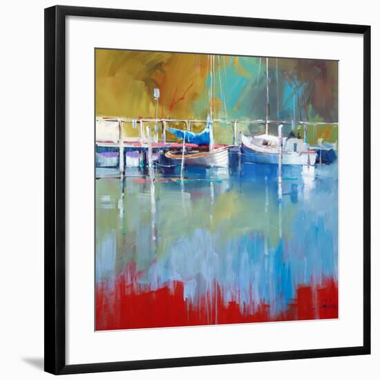 Masts at Metung-Craig Trewin Penny-Framed Art Print